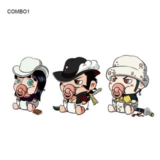 Hình Xăm Dán Anime One Piece Combo