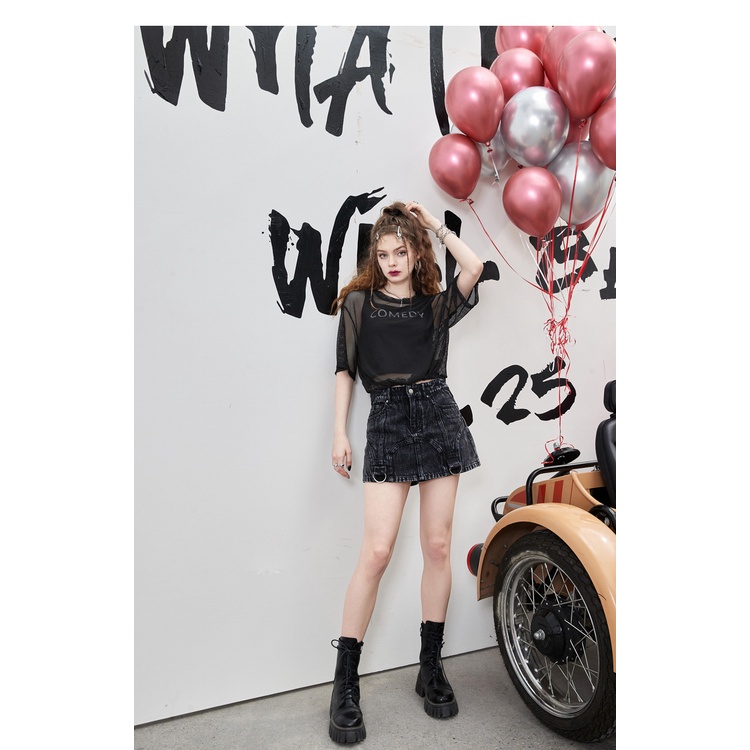 Áo lưới croptop thể thao thời trang hip hop cá tính