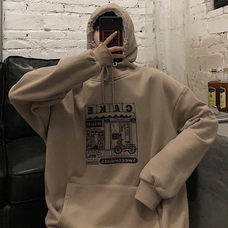 Áo hoodie nữ form rộng trơn màu đen xám nâu chất nỉ đẹp BST áo thu đông unisex Ulzzang Zenkocs3 MEN TOP 260