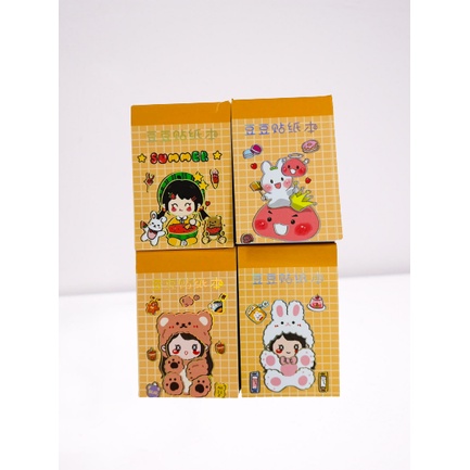 Sổ mini sticker siêu dễ thương trang trí dán nhãn, sổ lưu niệm