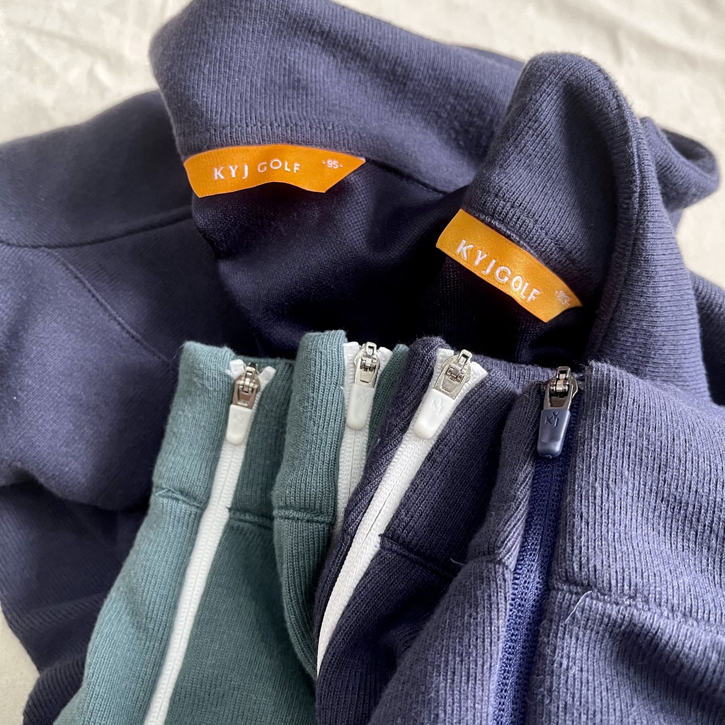 Áo polo Half-zip Cotton mịn màng thoáng mát "KYJ GOLF" Hàng chính hãng/Oshop