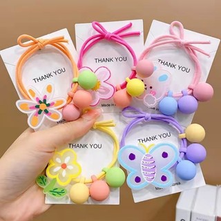 Dây cột tóc , chun cột tóc họa tiết đáng yêu bằng siliocon mềm