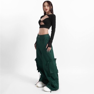 Áo croptop thun nữ Onism Kiko top màu đen - Croptop minidrop22 ONISM
