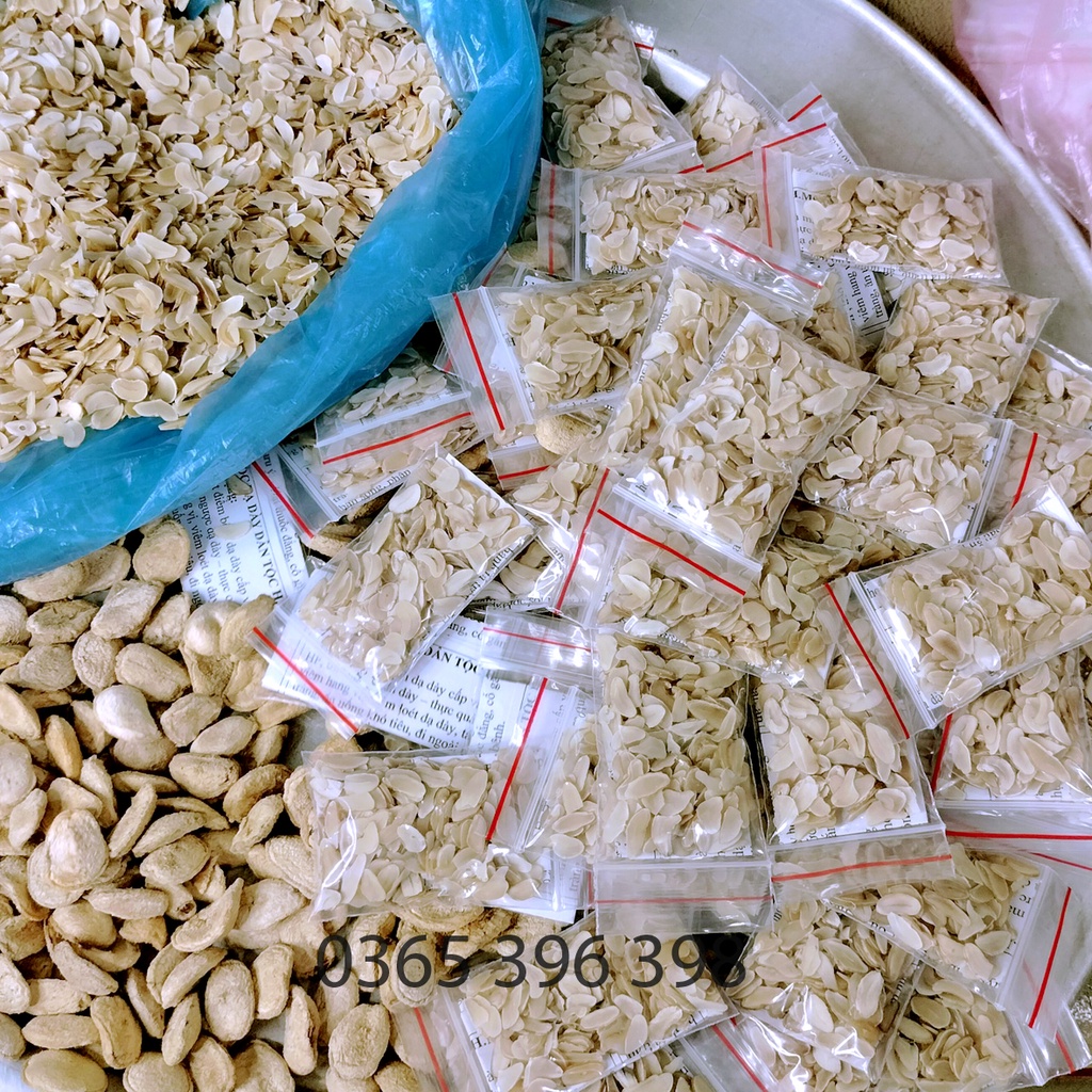 Hạt sành  dạ dày hạt già ruột trắng 1 gói 10 hạt cắt lát sẵn