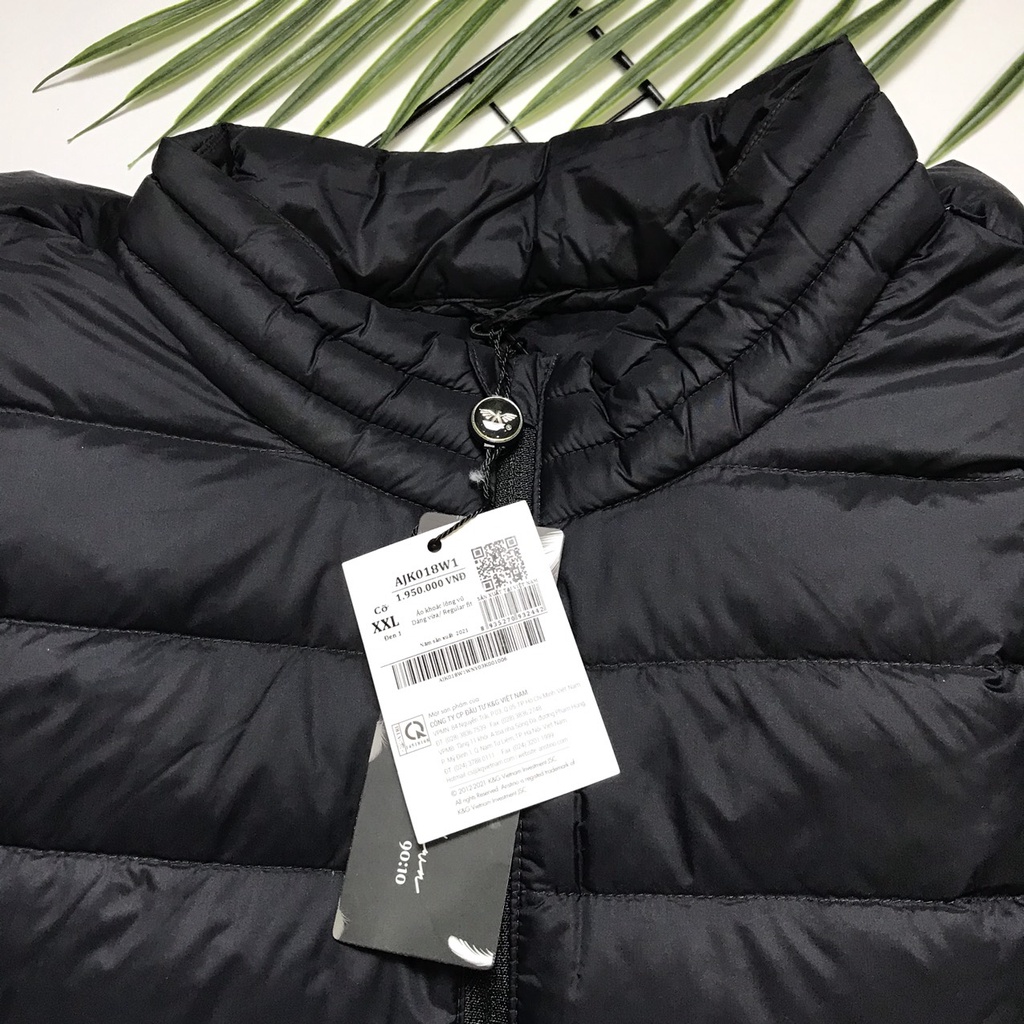 Áo khoác  lông vũ nam Aristino  nhẹ ấm  AJK018W1