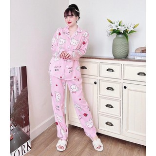 đồ bộ ngủ pyjama mango cao cấp (50-85KG)