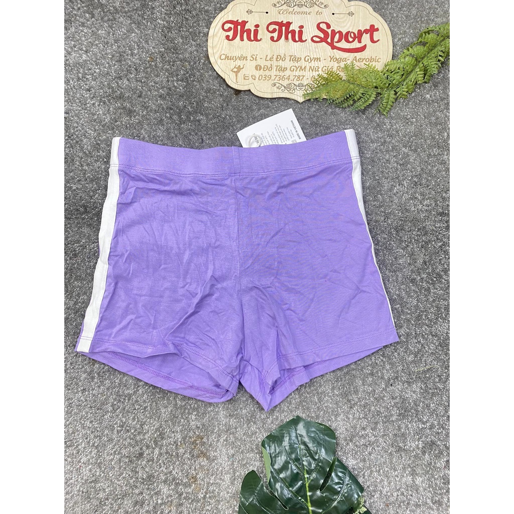 QUẦN ĐÙI LƯNG CAO 1 SỌC TÔN DÁNG THUN POLY
