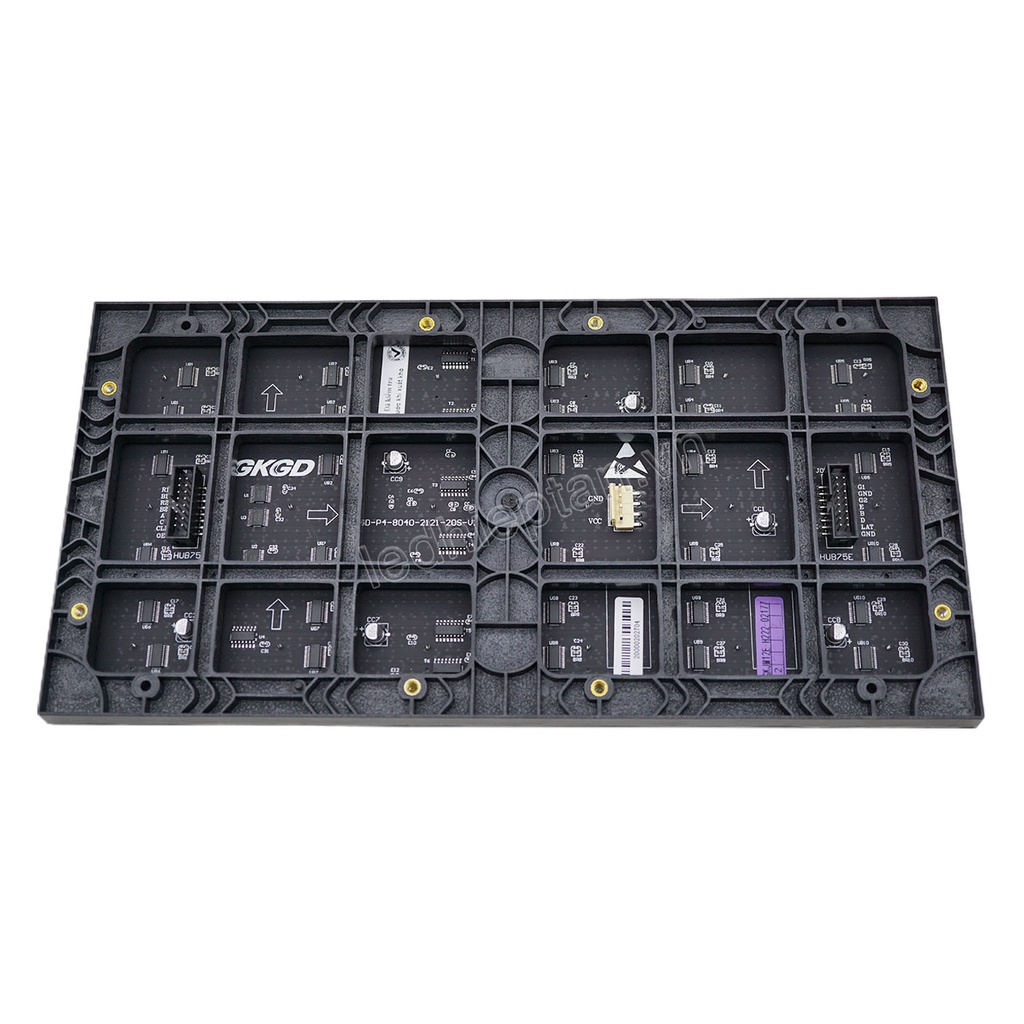 Tấm LED Màn Hình P4 full in GKGD HC kèm nam châm + cáp nguồn + cáp bus BH: 12th