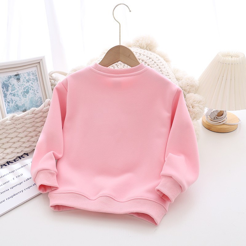 Áo thu đông cho bé gái size nhỡ đại TAI THỎ, áo dài tay bé gái  chất Nỉ da cá cao cấp