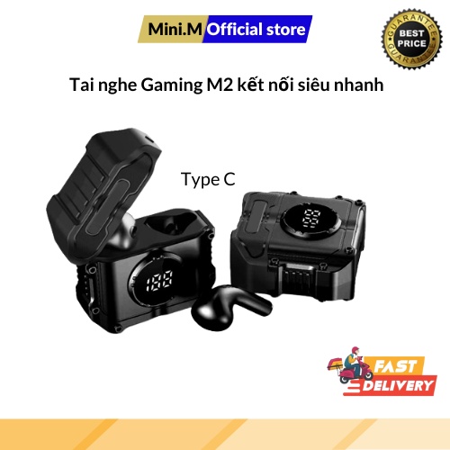 Tai nghe bluetooth M2 gaming bluetooth không dây chơi game độ trễ thấp giảm tiếng ồn nhạc hay chất lượng
