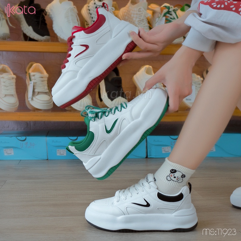 Giày trắng sneakers street phong cách Hàn Quốc nữ 11923