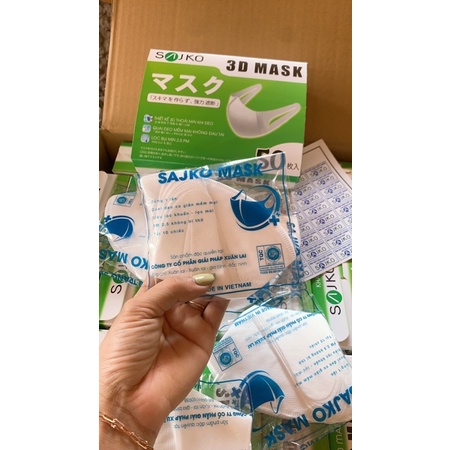 Khẩu trang 3D mask SajKo hộp 50 chiếc
