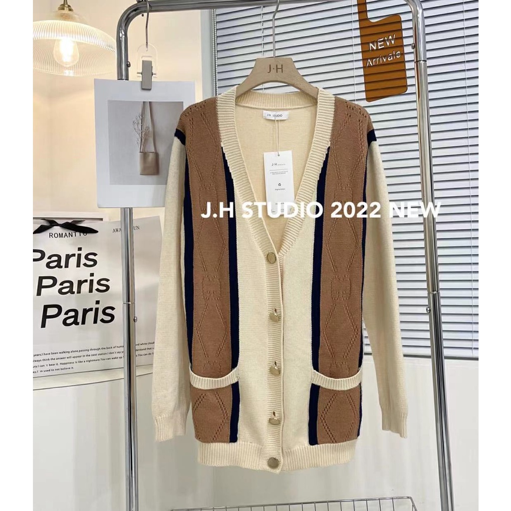 Áo len cardigans dáng rộng