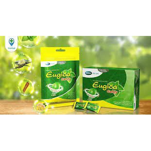 KẸO NGẬM EUGICA CANDY HỘP 100 VIÊN và TÚI 300 VIÊN  - LÀM DỊU CƠN HO, GIẢM ĐAU RÁT HỌNG VÀ KHẢN TIẾNG