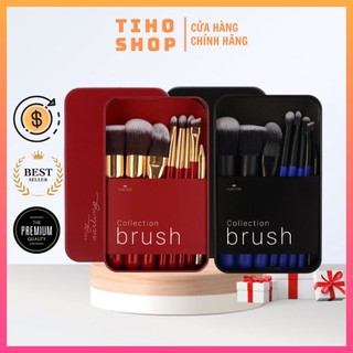 Hộp xấu nhẹ Bộ cọ hộp sắt 8 cây Vacosi