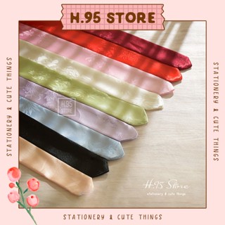 Dây lụa buộc tóc cổ trang đa năng dệt hoa văn chìm