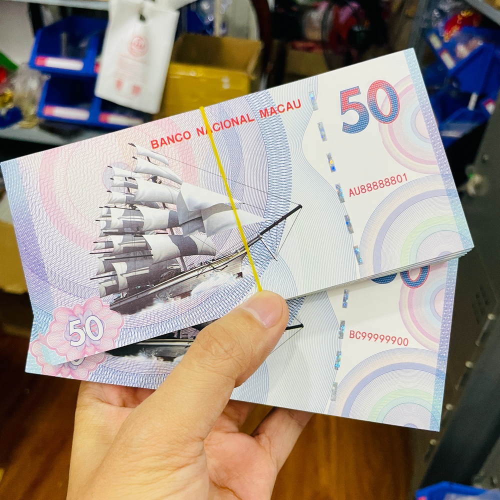 LÓT 10 TỜ Tờ tiền thuận buồm xuôi gió Macau lưu niệm macao giao ngẫu nhiên số