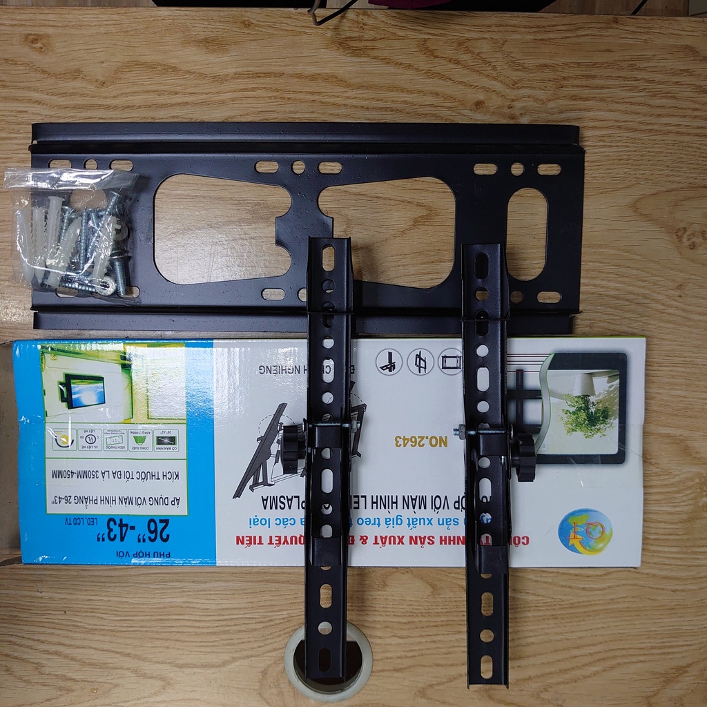 GIá treo tivi nghiêng gật gù điều chỉnh góc dễ dàng từ 26-43ich