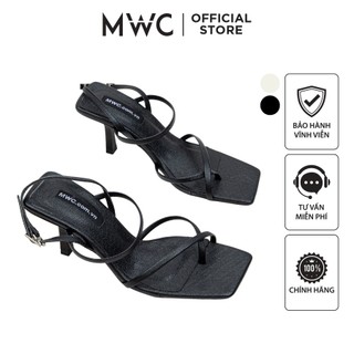 Giày mwc 4150 - giày cao gót nữ gót nhọn 5cm dây mảnh xỏ ngón thời trang
