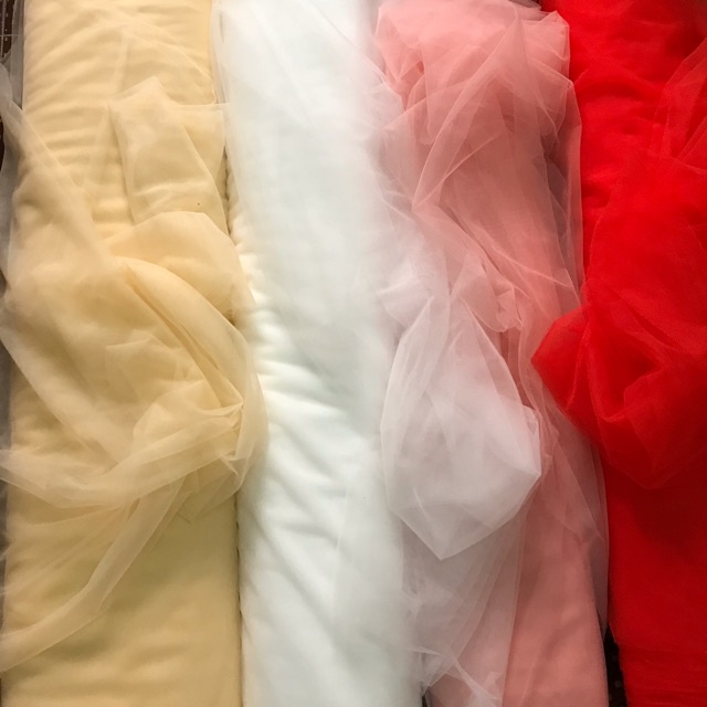 [Sỉ tận gốc] Combo 10m voan lưới mềm tự chọn màu khổ rộng 1m7