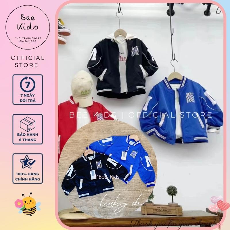Áo khoác thu đông trẻ em đẹp áo bomber bé trai bé gái sành điệu (size 16-28kg) BEEKIDS268-AK004