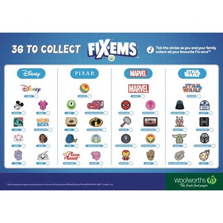 [QUÀ TẶNG] Sticker vải Fix-em Disney blind pack | AusMart