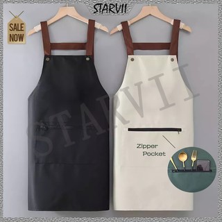 Tạp Dề Vải polyester Mềm Thoáng Khí Chống Thấm Nước Có Khóa Kéo Dành Cho Nam Và Nữ