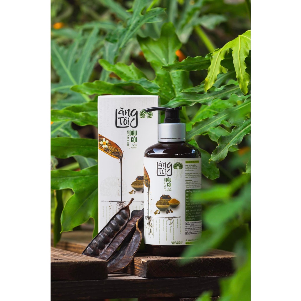 Dầu gội thảo dược chính hãng Thương hiệu Làng Tôi - Tóc khỏe mượt mà, cả nhà đều thích - Thương hiệu Việt - Bản sắc Việt