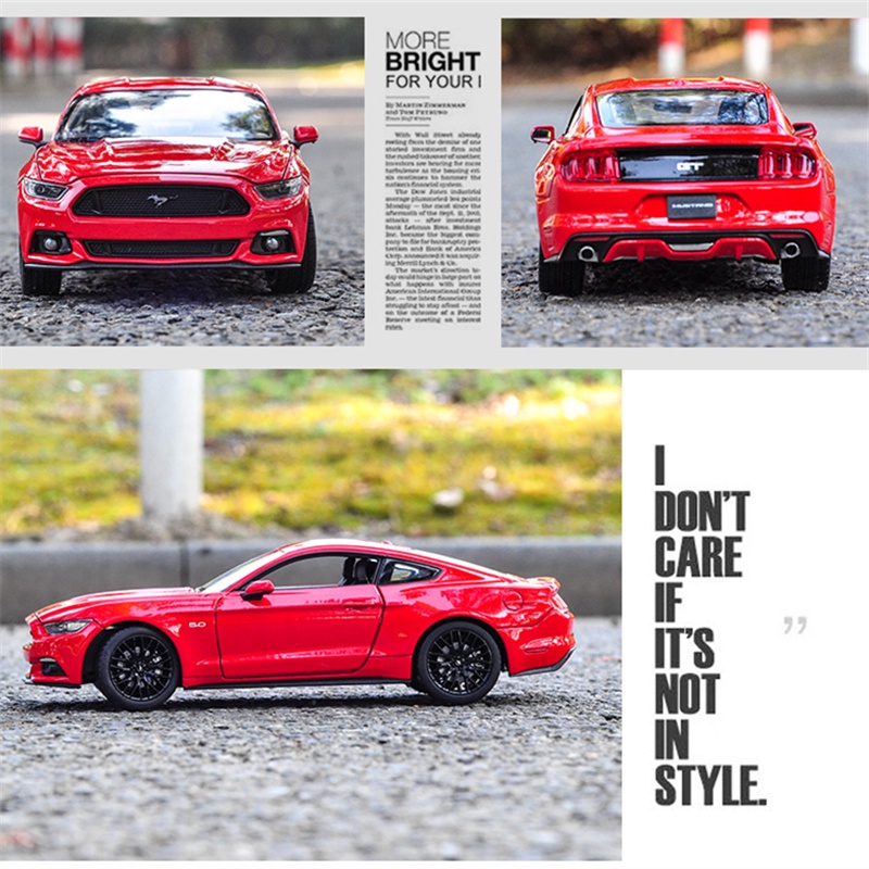 Mô Hình Xe Hơi Thể Thao Ford Mustang GT Bằng Hợp Kim Tỉ Lệ 1: 24 Welly