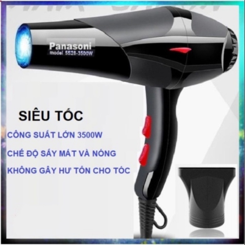 Máy Sấy Tóc Công Suất Lớn 3500w Đa Năng - Với 2 Chiều Nóng Lạnh Hiện Đại, Đầu Sấy Được Thiết Kế Chịu Nhiệt Độ Cao.