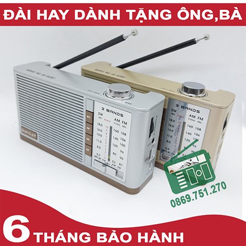 - Đài Radio Chính Hãng /Bảo Hành 12 Tháng-