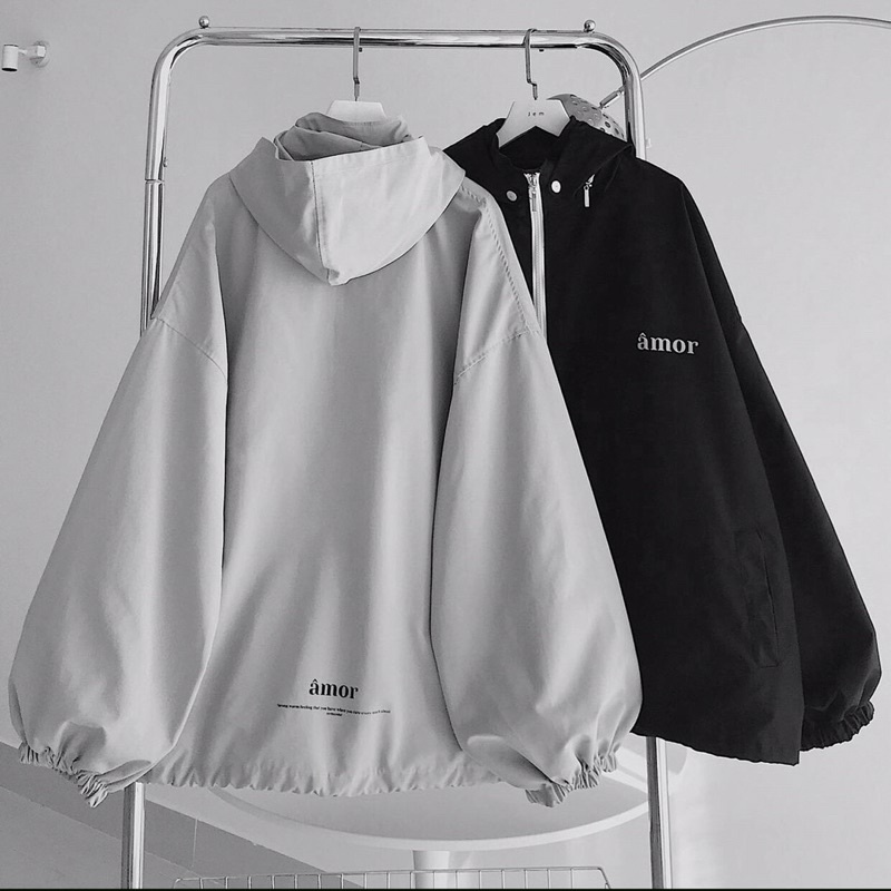 Áo Khoác Jacket AMOR Vải Dù Form Rộng Unisex-Yowol.sg