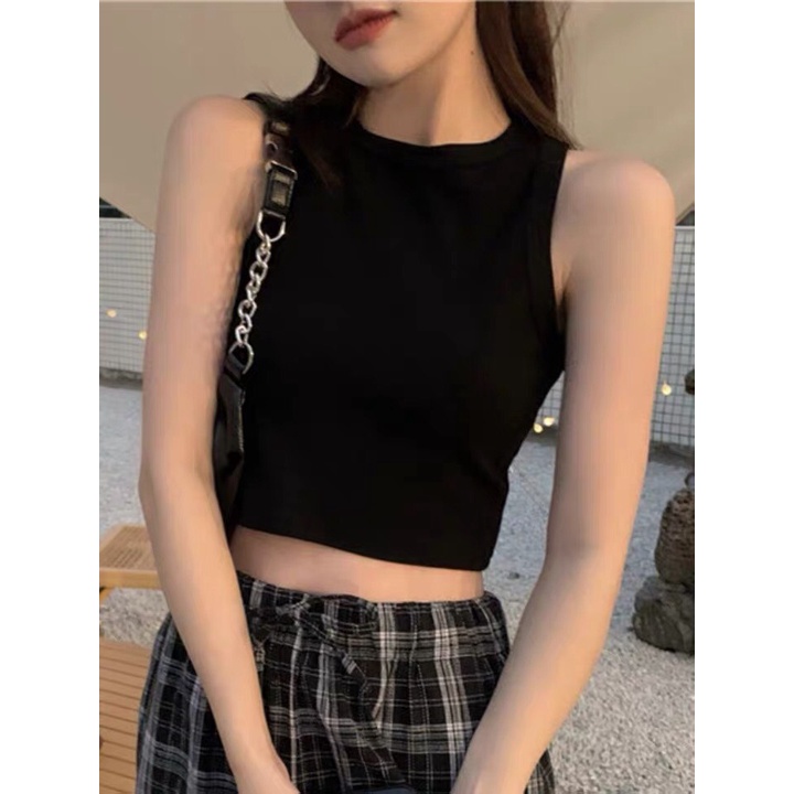 Áo ba lỗ sát nách croptop nữ CANA ôm body, chất borip 100% cotton cao cấp, 6 màu trẻ trung C1