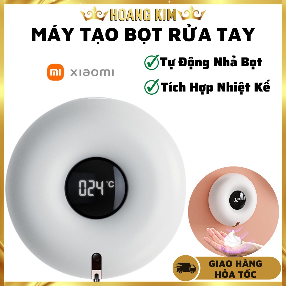 Máy tạo bọt rửa tay Xiaomi 3Life 300ml 0.25 giây tạo bọt tự động hình bánh Donut, cảm ứng nhả xà phòng,tích hợp nhiệt kế