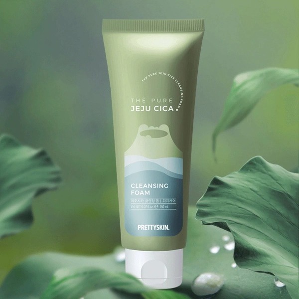 Sữa Rửa Mặt Rau Má CLEANSING FOAM PRETTYSKIN, Dưỡng Trắng, Ngừa Mụn, Giảm Thâm Hiệu Qủa - 150ml