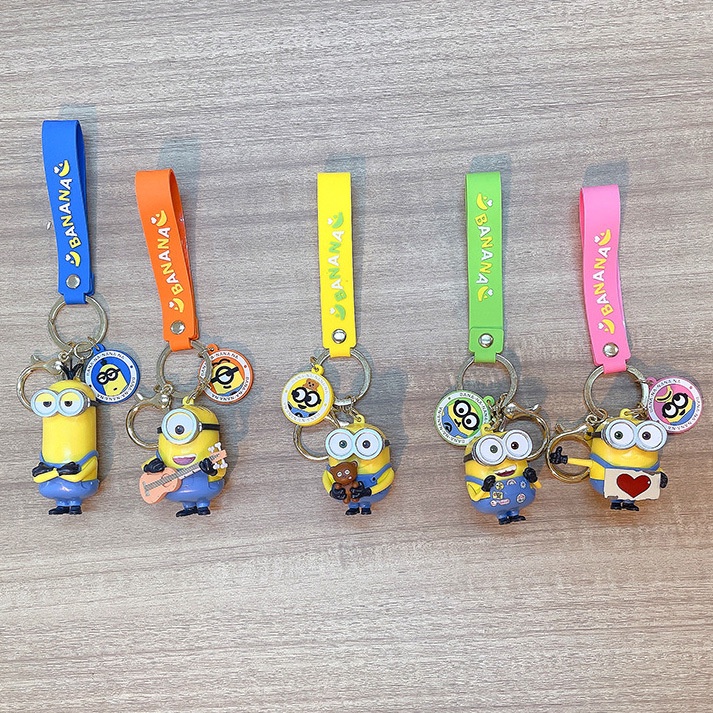 Móc Khóa Nhựa Hình Minion Hoạt Hình Dễ Thương