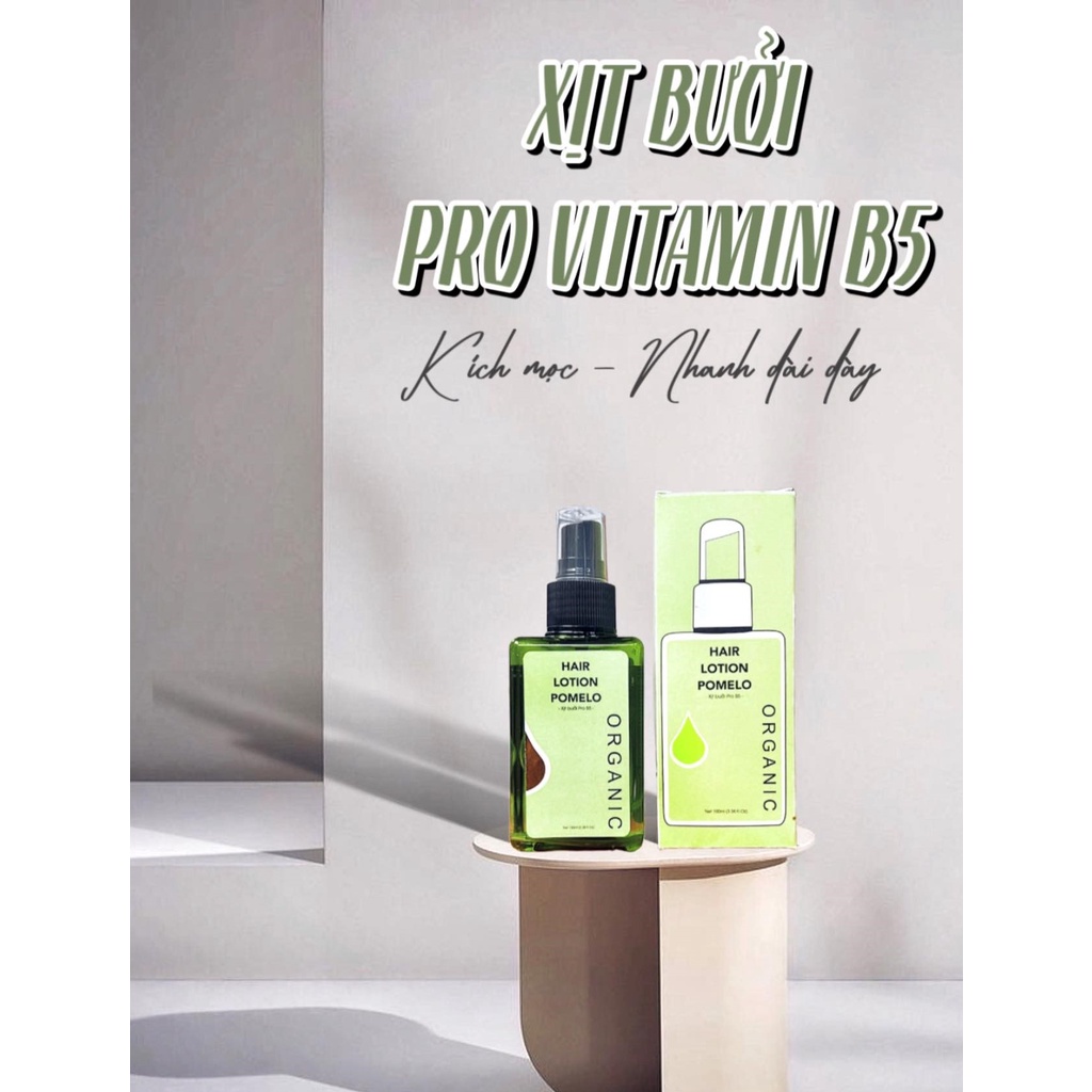 Xịt BƯỞI PRO B5 Nguyên chất 100%-KÍCH MỌC TÓC - GIÚP TÓC MAU DÀI, DÀY