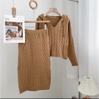 Set len thừng mũ chân váy dài hàng QC