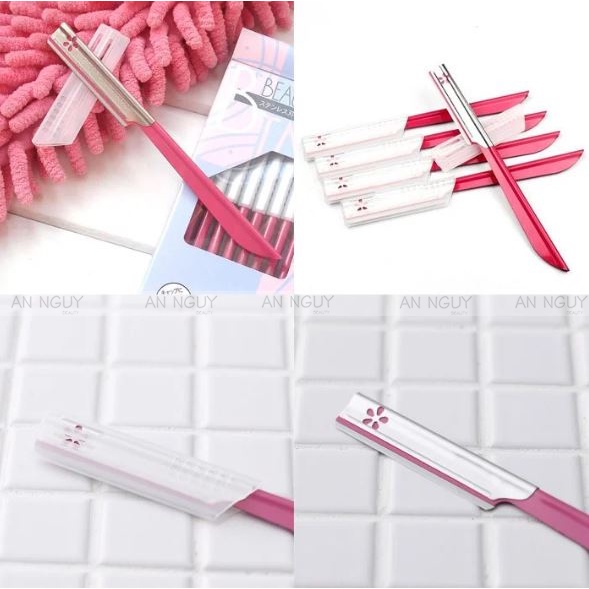 Dao cạo mày KAI Beauty-M Cán Hồng