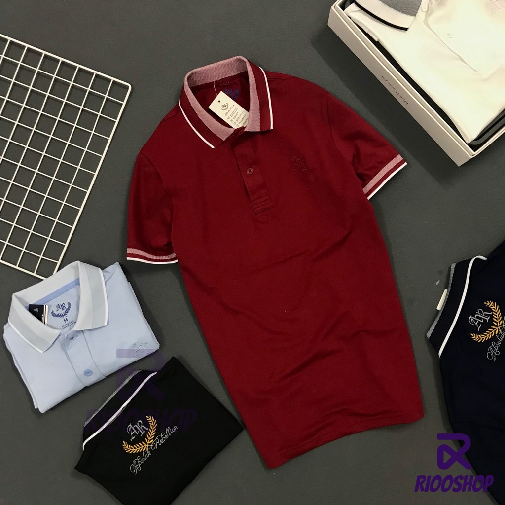 Áo polo nam, áo nam có cổ thun vnxk vải dày, đẹp, đơn giản, form regular, cao cấp, tay ngắn, big size RIOOSHOP RSP002