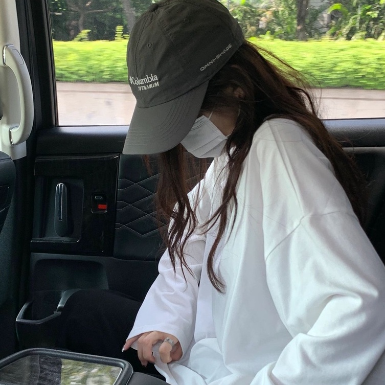 FOCUS Áo thun tay dài nữ trắng thời bigsize trang nữ unisex áo phông nữ form rộng ulzzang 100%cotton