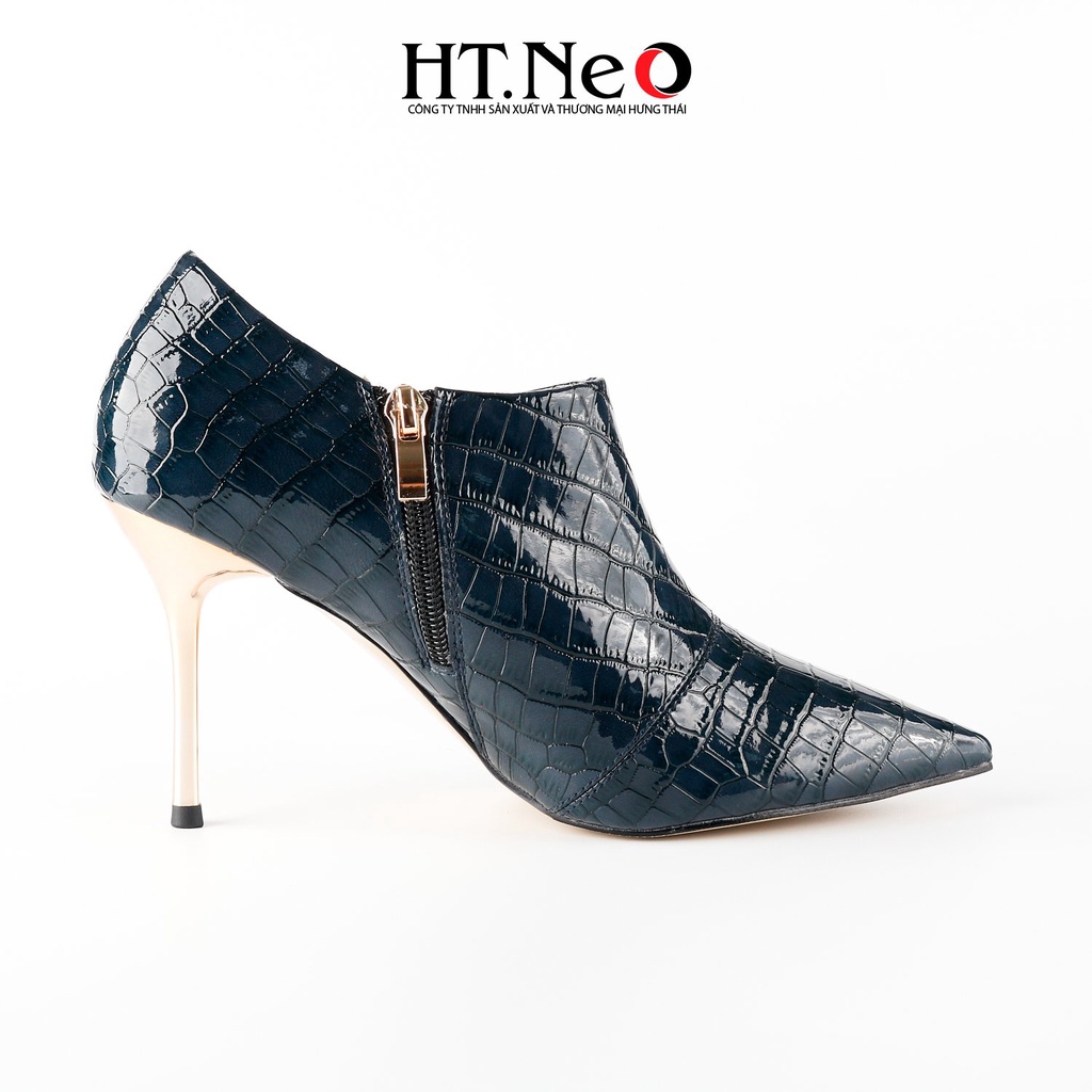 Giày bốt nữ Da bò thật, càng dùng càng bóng, gót trụ cao đến 9cm cực sang chảnh và điệu đà  HT.NEO BN104
