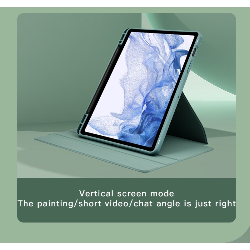 Bao Da PU Máy Tính Bảng Nắp Lật Nam Châm Xoay 360 Độ Samsung Galaxy Tab S6 Lite 10.4 2020 2022 SM-P610 SM-P615 SM-P617 SM-P613 P619