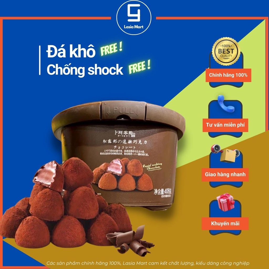 Socola Nama công thức Nhật  -  hộp 408g, viên phủ cacao