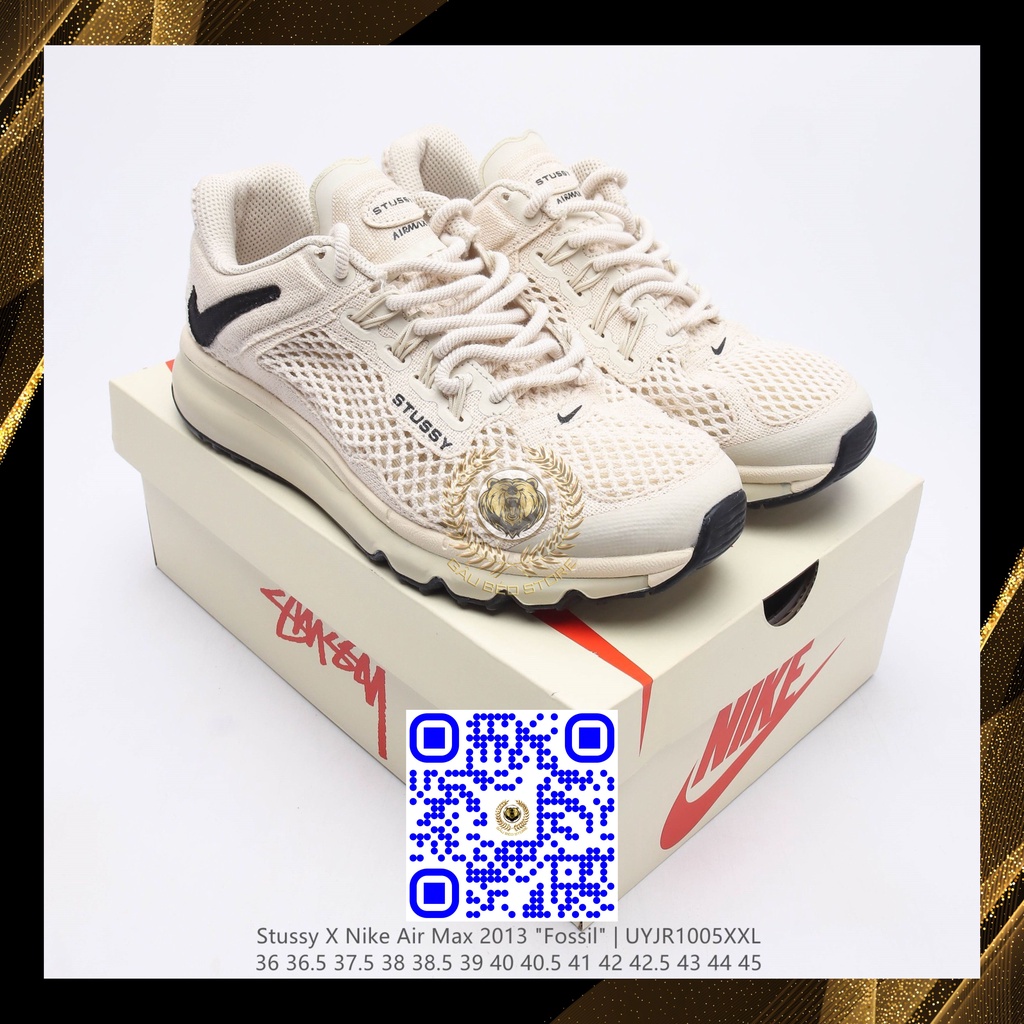 DM6447-200 Nhận Order Giày Theo Mẫu,Size Loại Best Quality Sneaker ***Stussy x Air Max 2013 "Fossil"