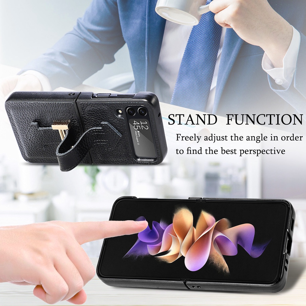 Ốp Lưng Ví Da Cho Samsung Galaxy Z Flip 3 Flip 4