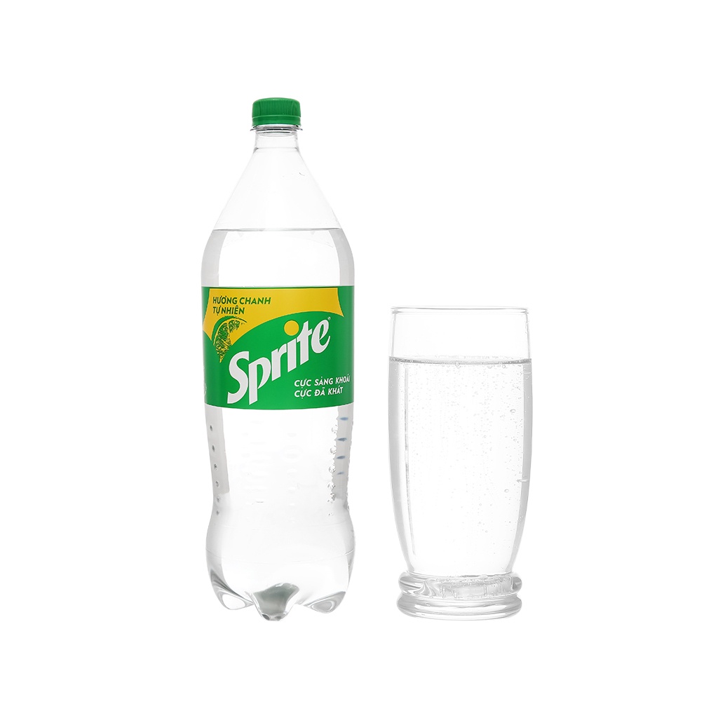 Thùng 12 chai Nước ngọt có ga SPRITE chanh chai 1.5 lít / Lốc 6 chai Nước ngọt SPRITE chanh chai 1.5 lít