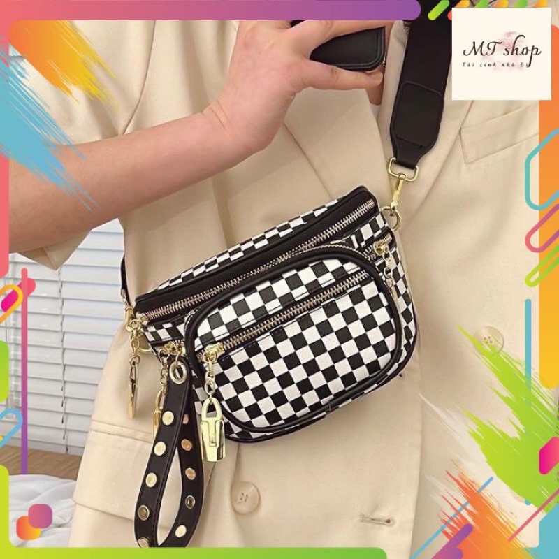 Túi bao tử  đeo bụng đeo chéo hoạ tiết trẻ trung T550 | BigBuy360 - bigbuy360.vn
