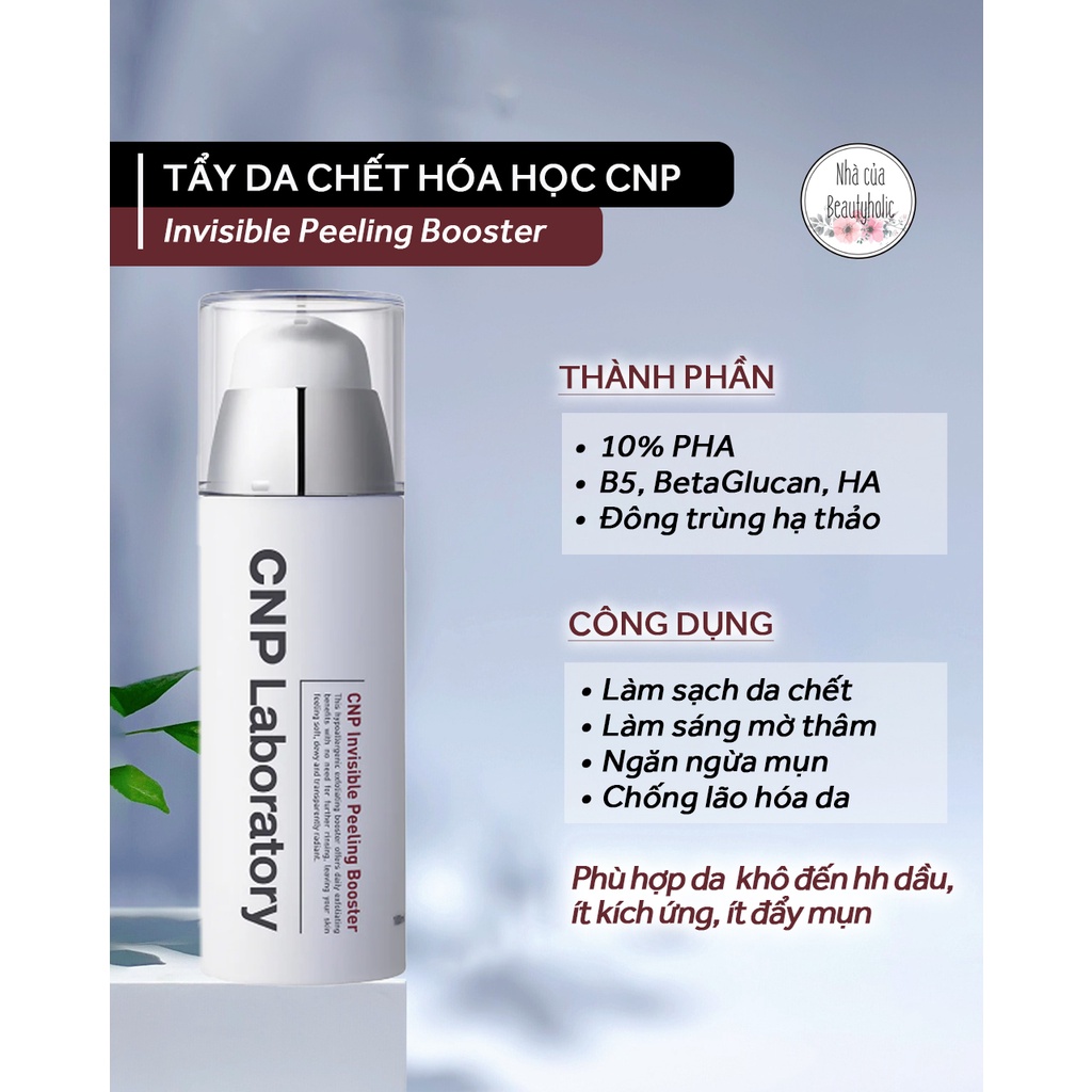Tẩy da chết hoá học CNP Laboratory Invisible Peeling Booster