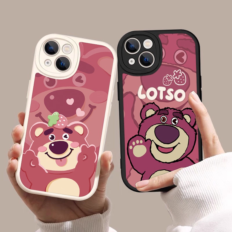 Ốp Điện Thoại Silicon Hình Gấu Dâu Tây Cho Huawei y9 2019 y6P Y7a nova8 7SE 7i 5i 5Pro Mate20 30Pro P20 30Pro 30lite